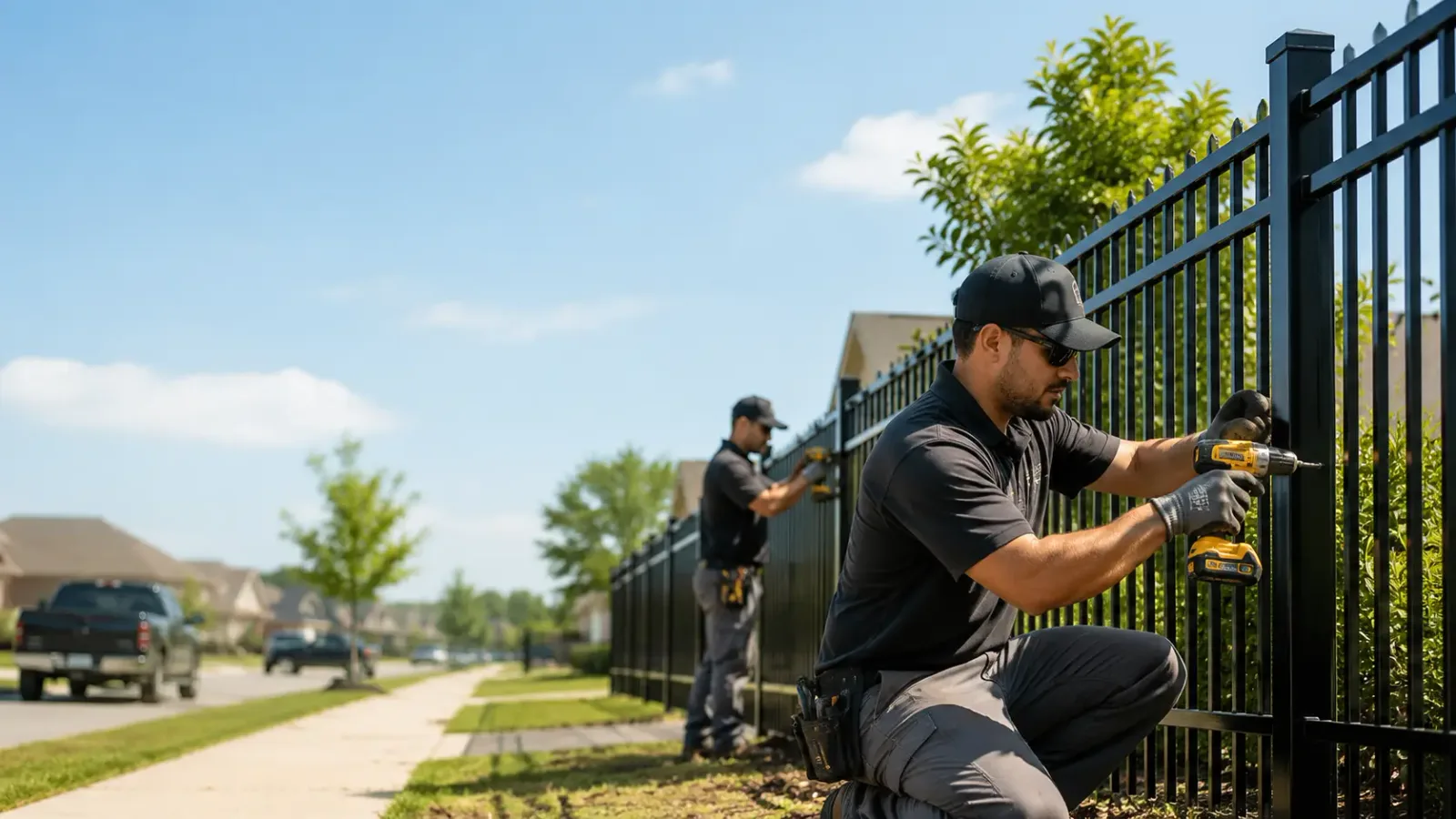 Metal Fence Installation in Newtonville, MA